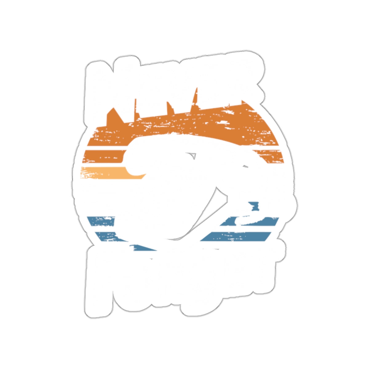 Never Forget Vintage Graphic Sticker Decal