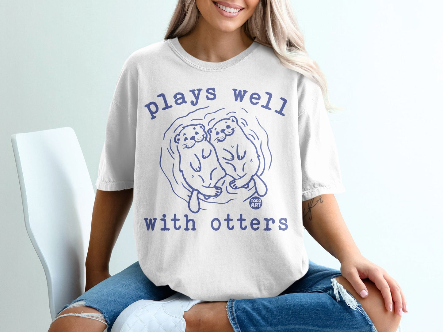 Plays Well With Otters Graphic Tee