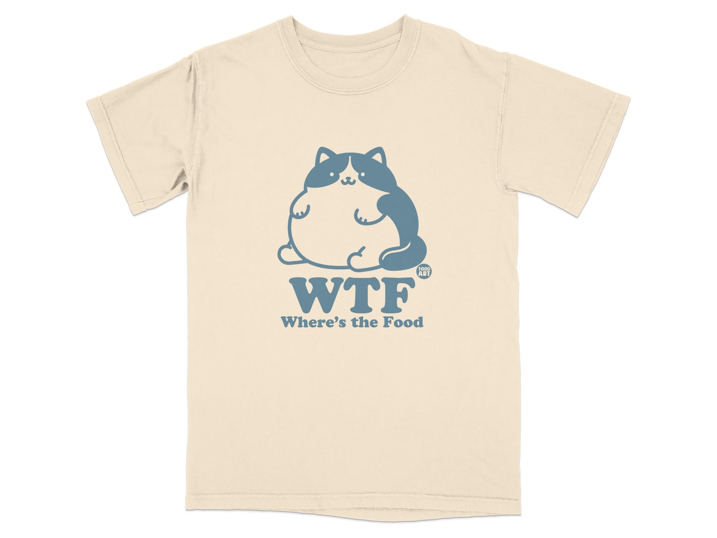 WTF Where's The Food Funny Cat T-Shirt