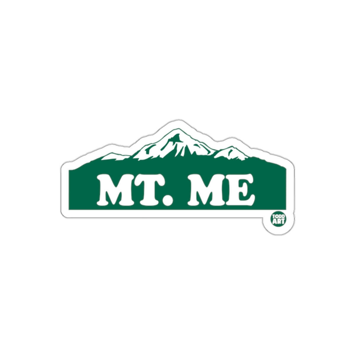 MT ME Mountain Illustration From Todd Art Design Stickers
