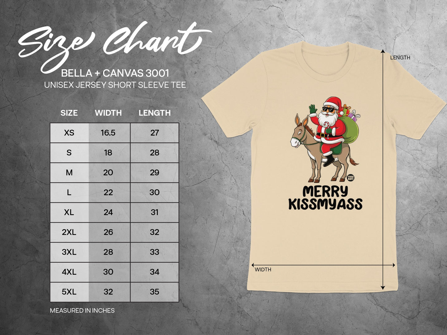 Merry Kissmyass Santa Riding A Donkey Tee product