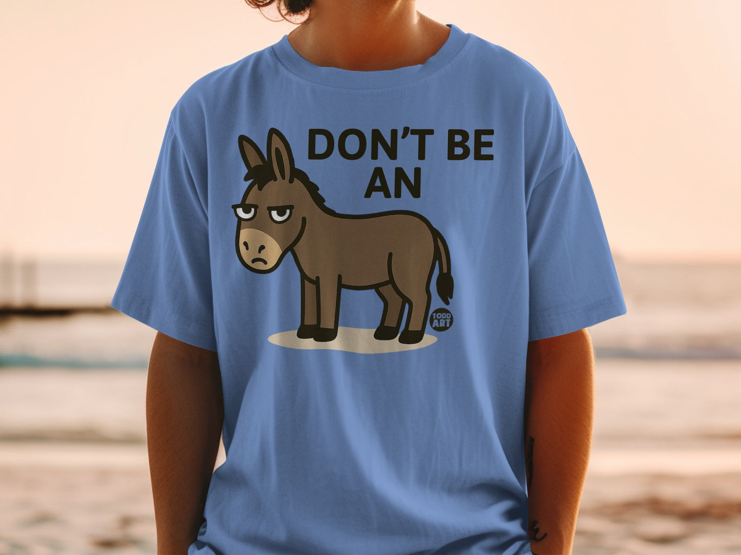 Funny Don't Be An Angry Donkey Graphic T-Shirt