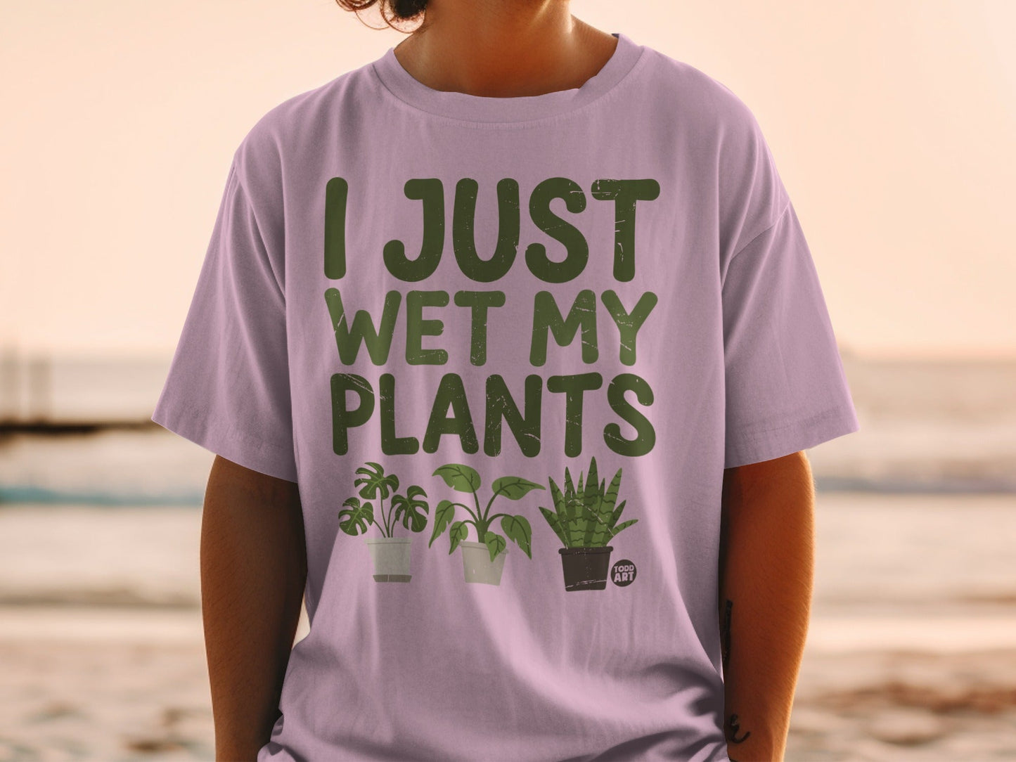 I Just Wet My Plants T-Shirt, Funny Plant Lover Gift, Gardening Humor Shirt, Houseplant Owner Tee, Cute Potted Plants Apparel