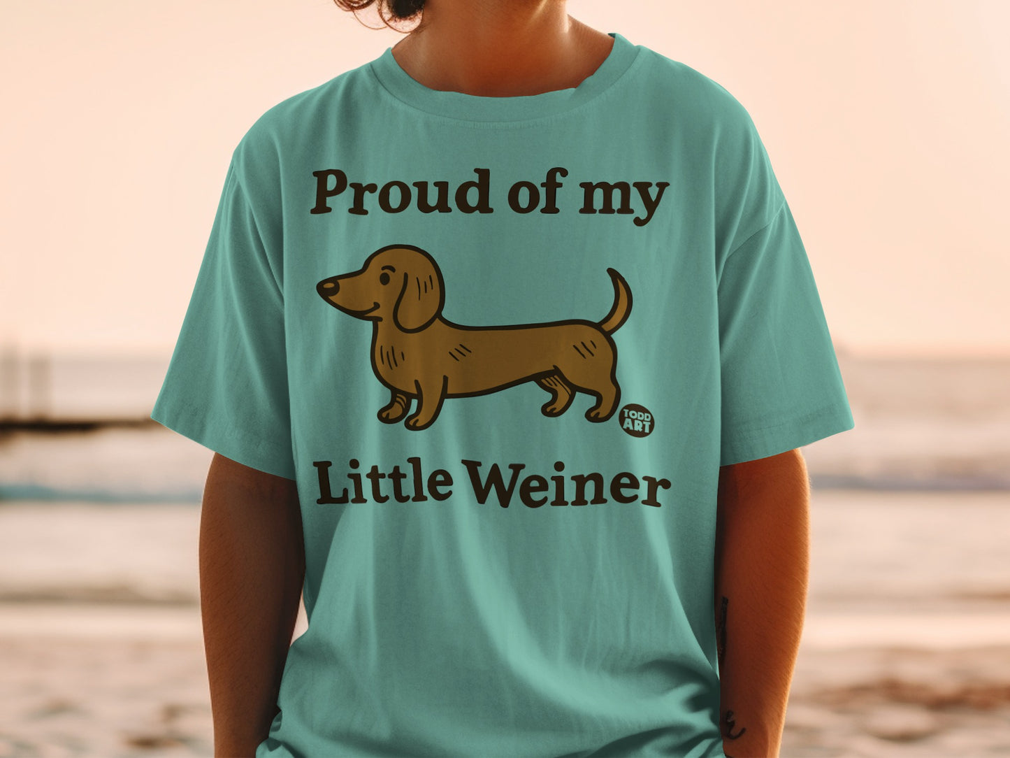 Proud of My Little Weiner Funny Dog Lover Shirt