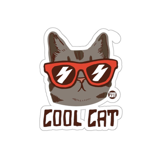 Cool Cat Artwork Featuring Trendy Sunglasses Stickers