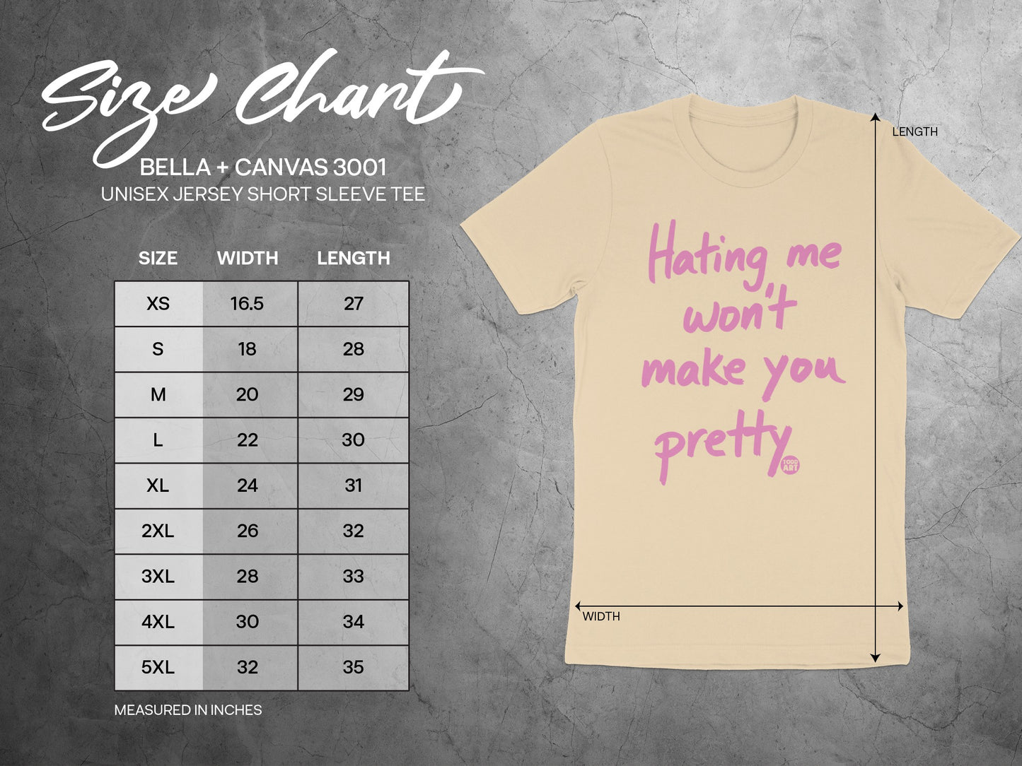 Hating Me Won't Make You Pretty Unisex Jersey Tee