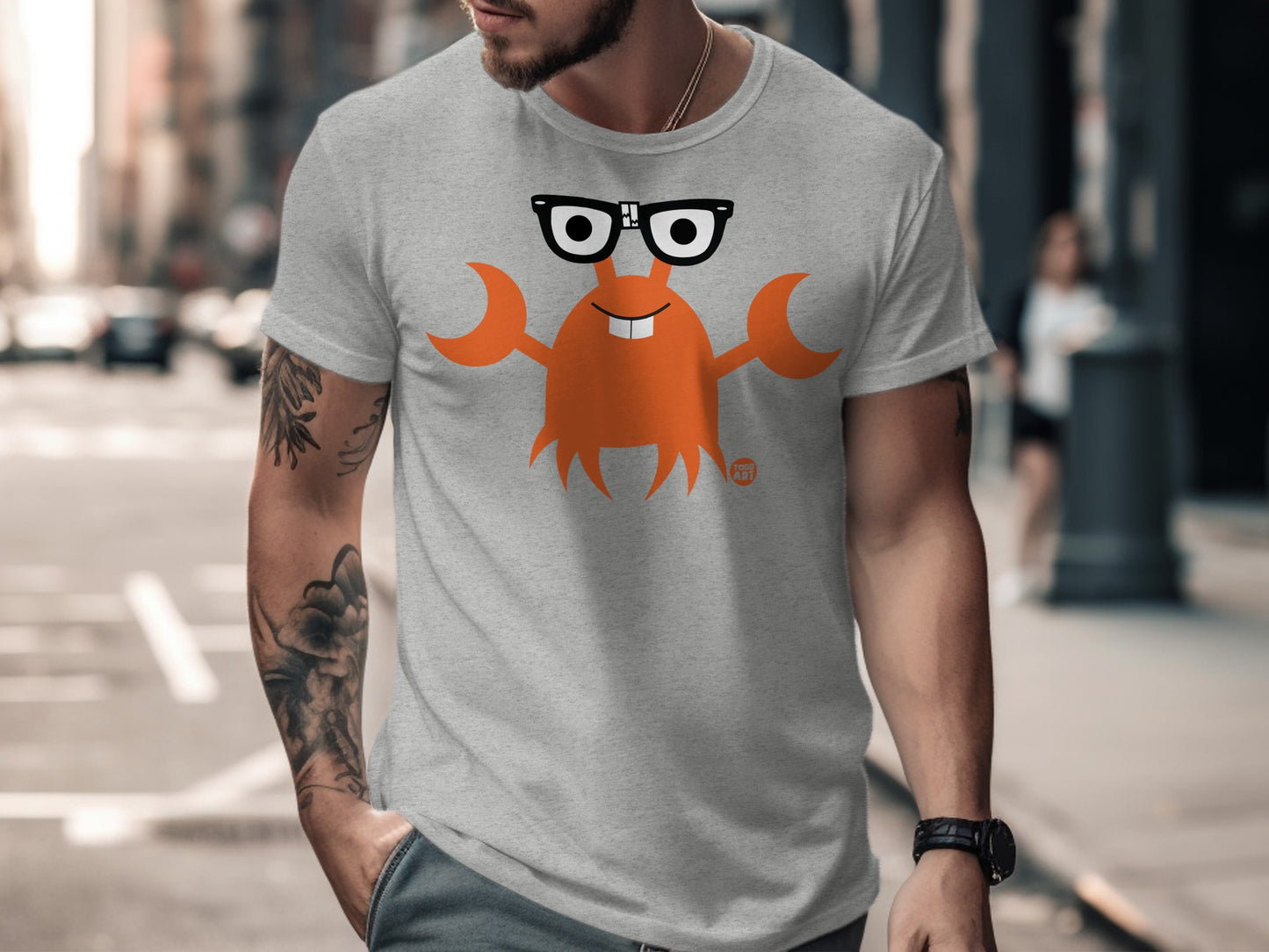 Quirky Octopus with Glasses Graphic Tee product