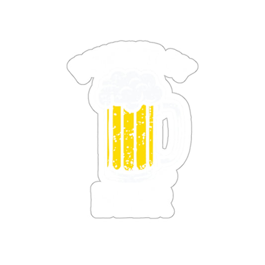 Fun Beer Mug Sticker With Foamy Top Design Sticker