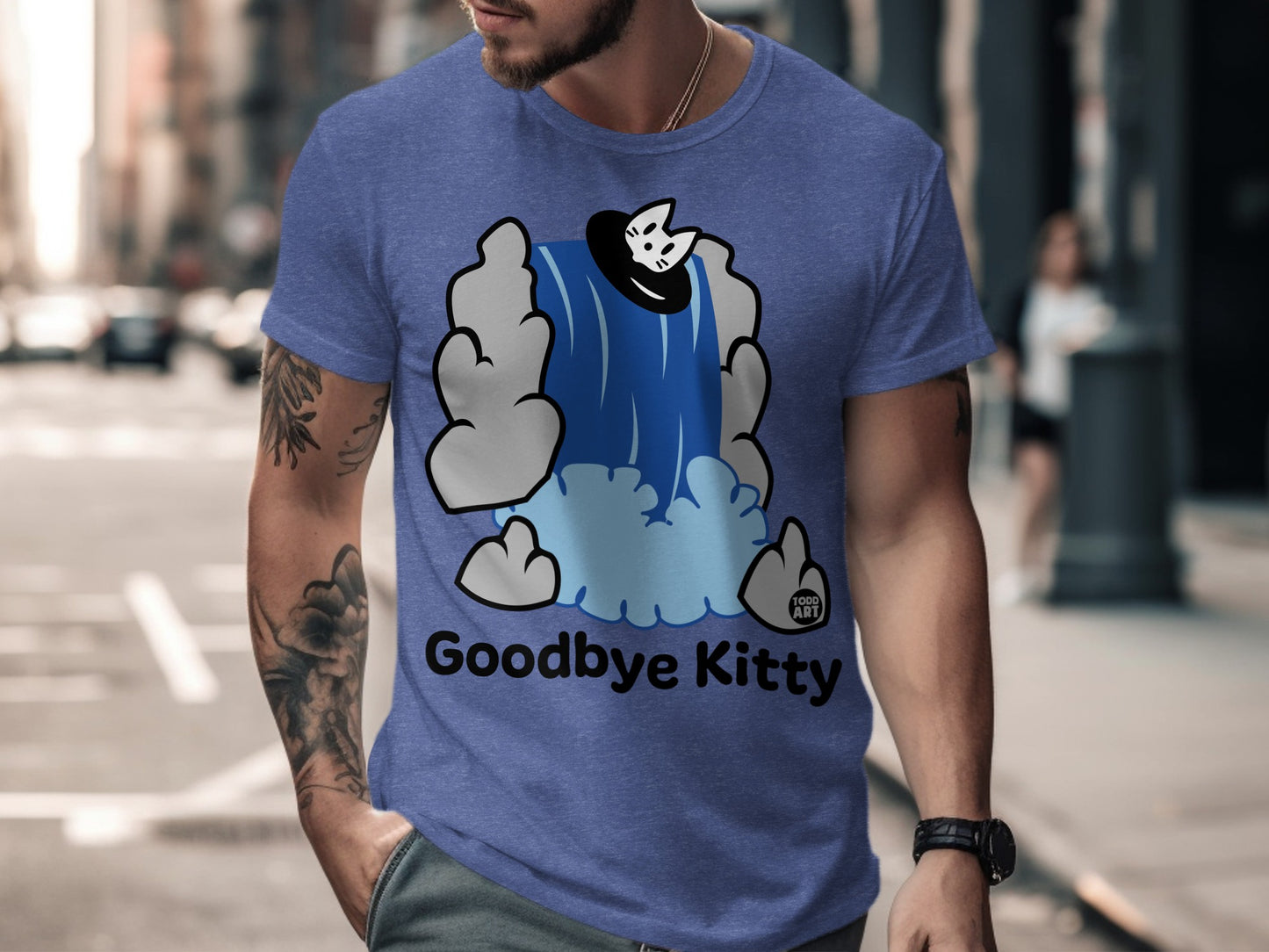 Goodbye Kitty Graphic T-Shirt for Casual Outings