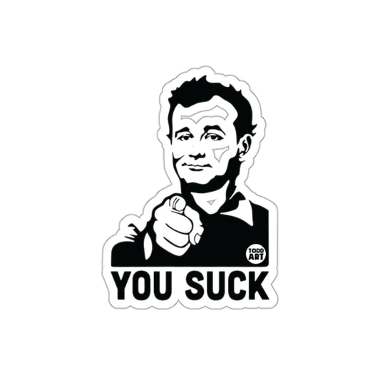 You Suck Finger Pointing Art by Todd Art Stickers