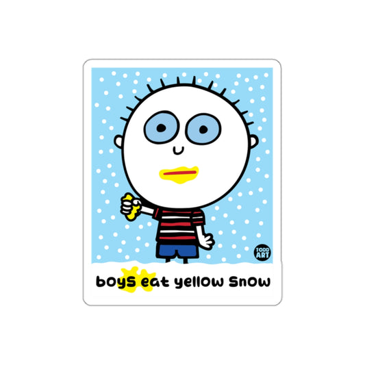 Boys Eat Yellow Snow Illustration Art Print