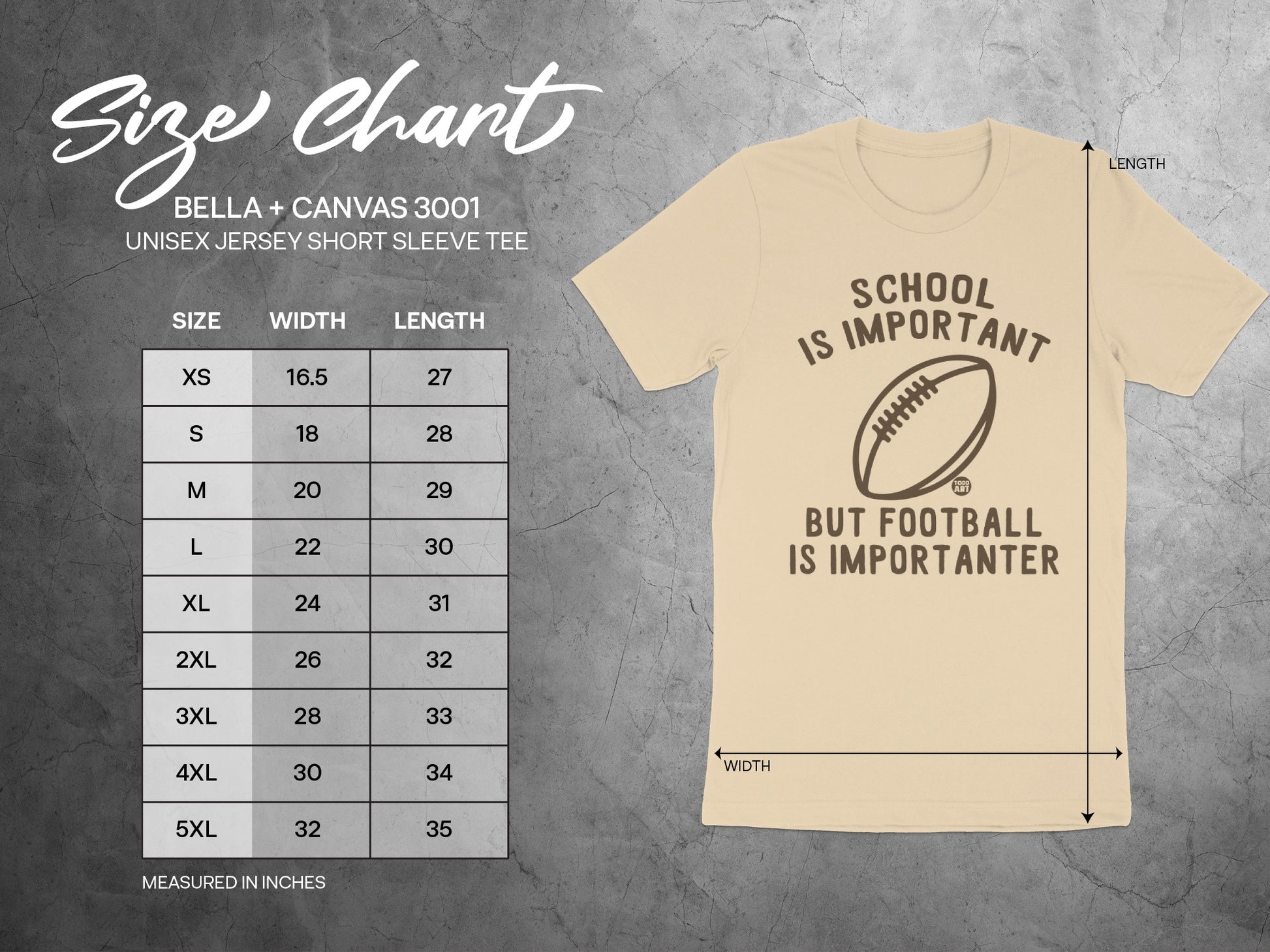 School Is Important But Football Is Importanter Tee