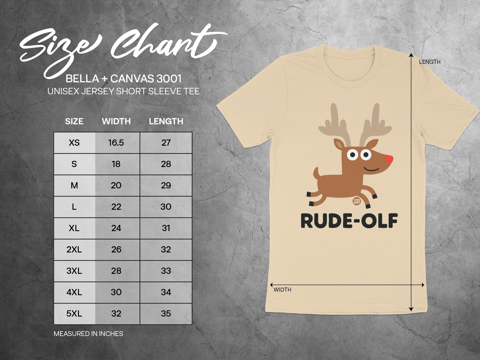 Rude-olf Graphic Unisex Jersey Short Sleeve Tee
