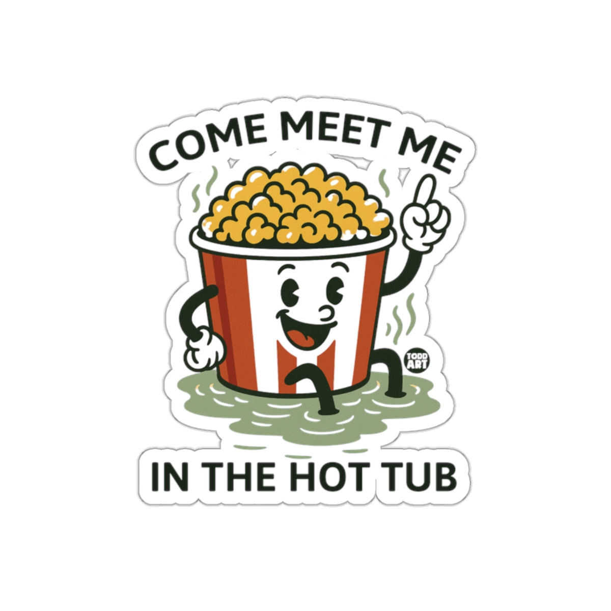 Come Meet Me in the Hot Tub Sticker
