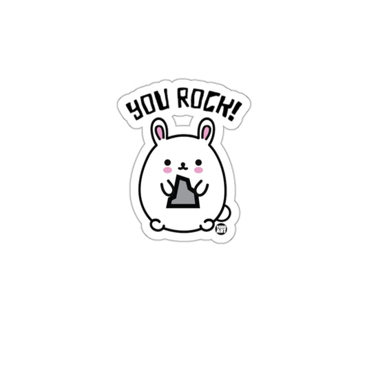 You Rock Cute Bunny Sticker for Your Collection