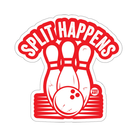 Humorous Split Happens Bowling Pins Ball Graphic product type