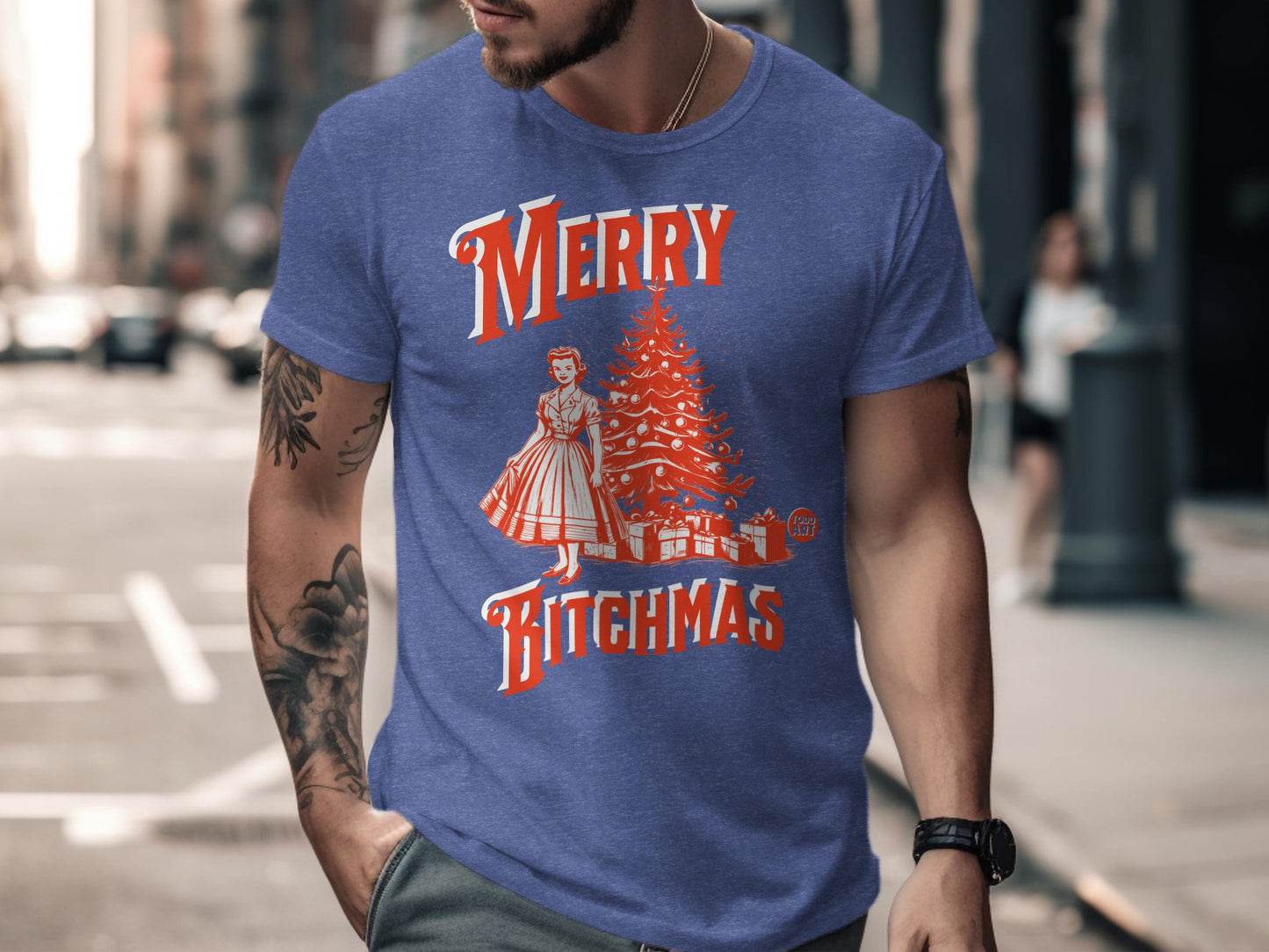 Merry Bitchmas Graphic Tee Holiday Shirt product