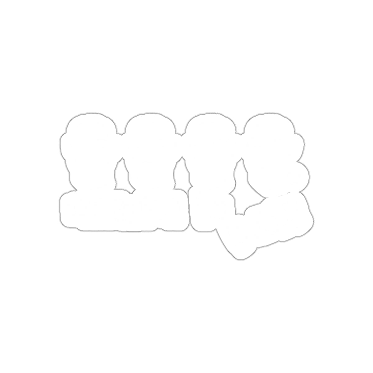 Four Silhouetted Figures Decorative Sticker Decal