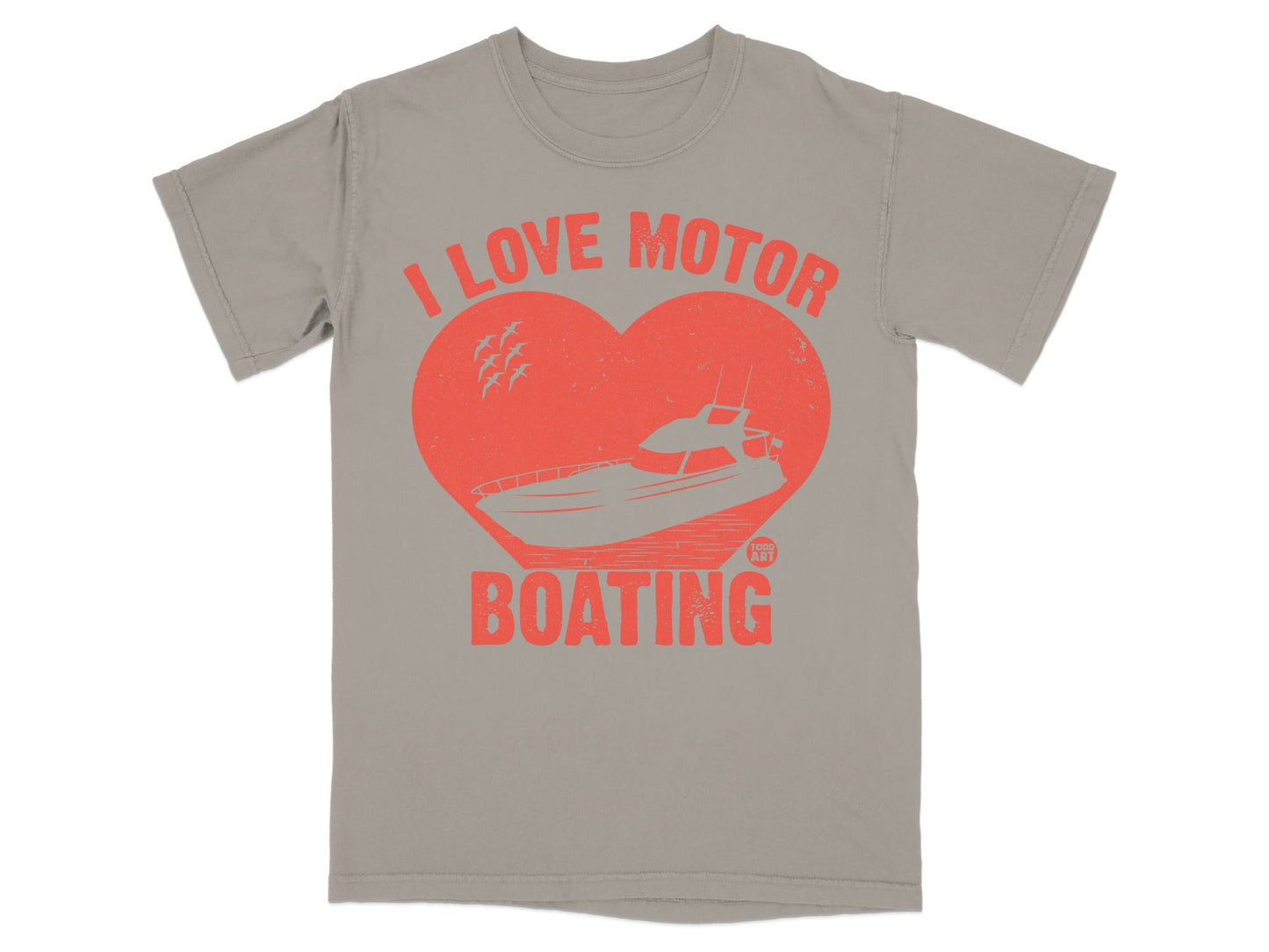 I Love Motor Boating Graphic Short Sleeve Tee