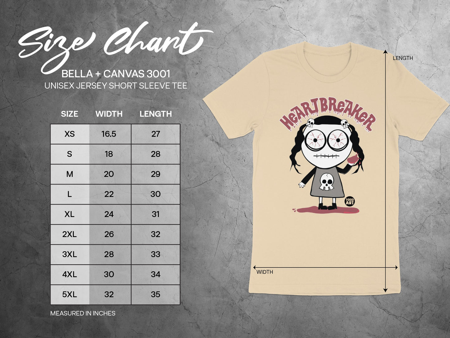 Heartbreaker Design on Unisex Jersey Short Sleeve Tee