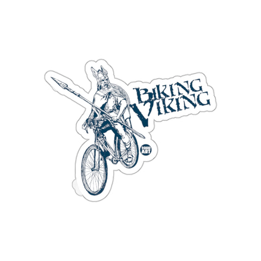 Biking Viking Todd Art Design Sticker for Enthusiasts