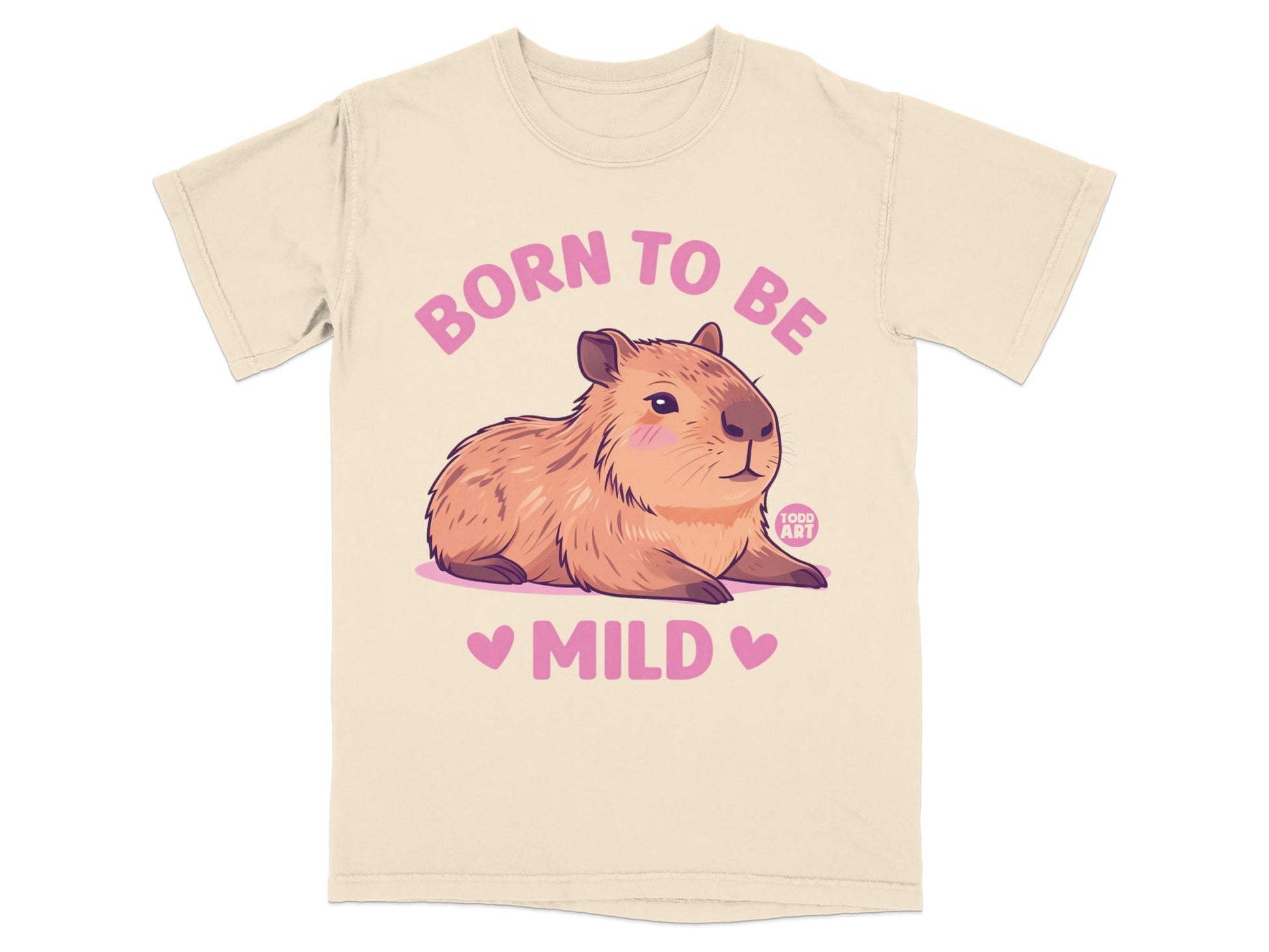 Born To Be Mild Capybara Graphic Tee Shirt