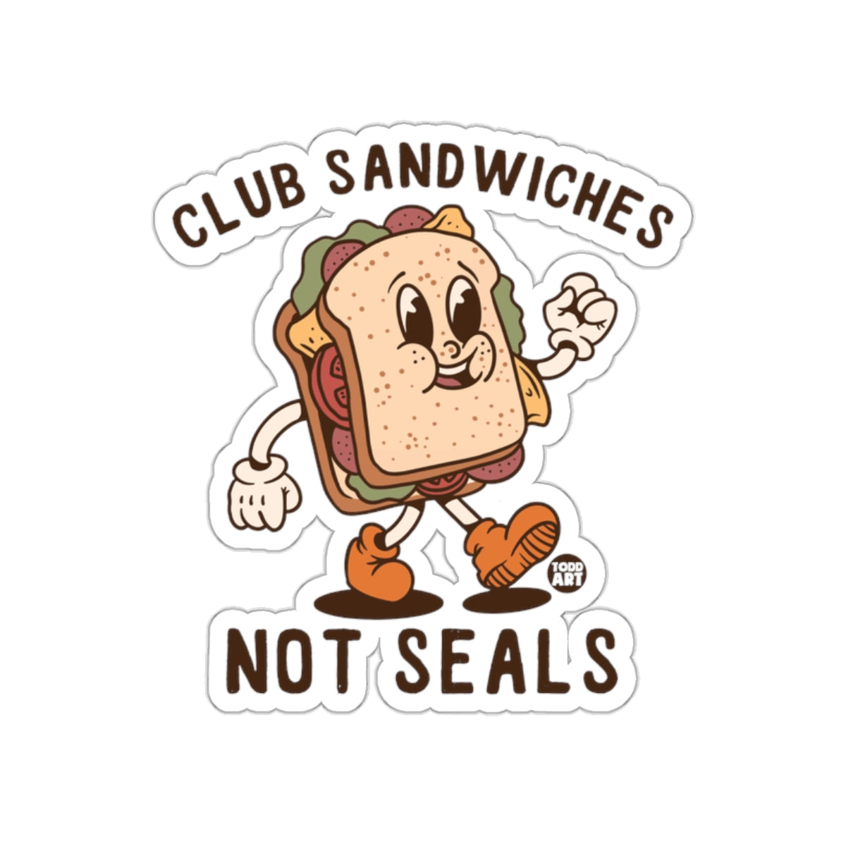 Club Sandwiches Not Seals Funny Sticker Decal Product