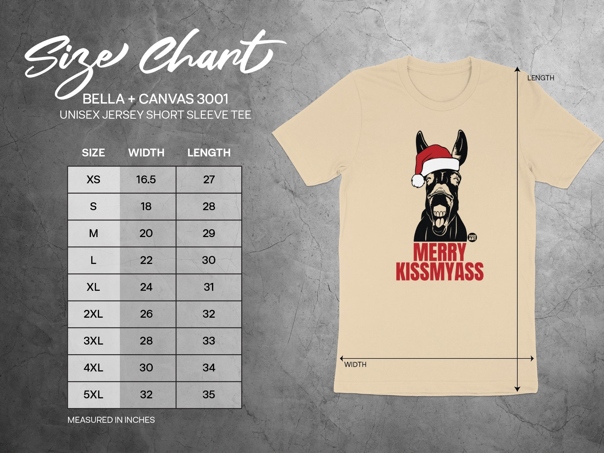 Merry Kissmyass Santa Horse Unisex Short Sleeve Tee