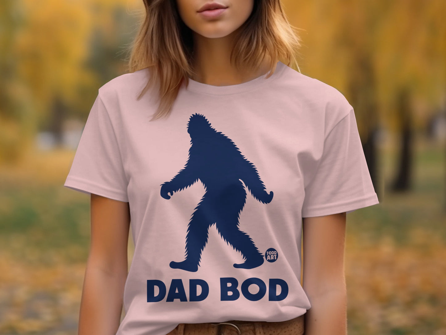 Funny Dad Bod Bigfoot Graphic Tee Shirt product