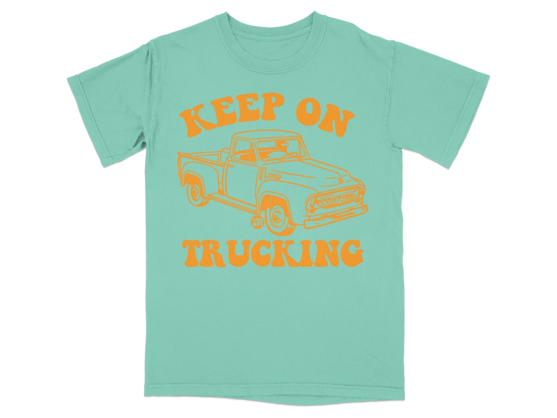 Keep On Trucking Graphic Tee For Vintage Lovers