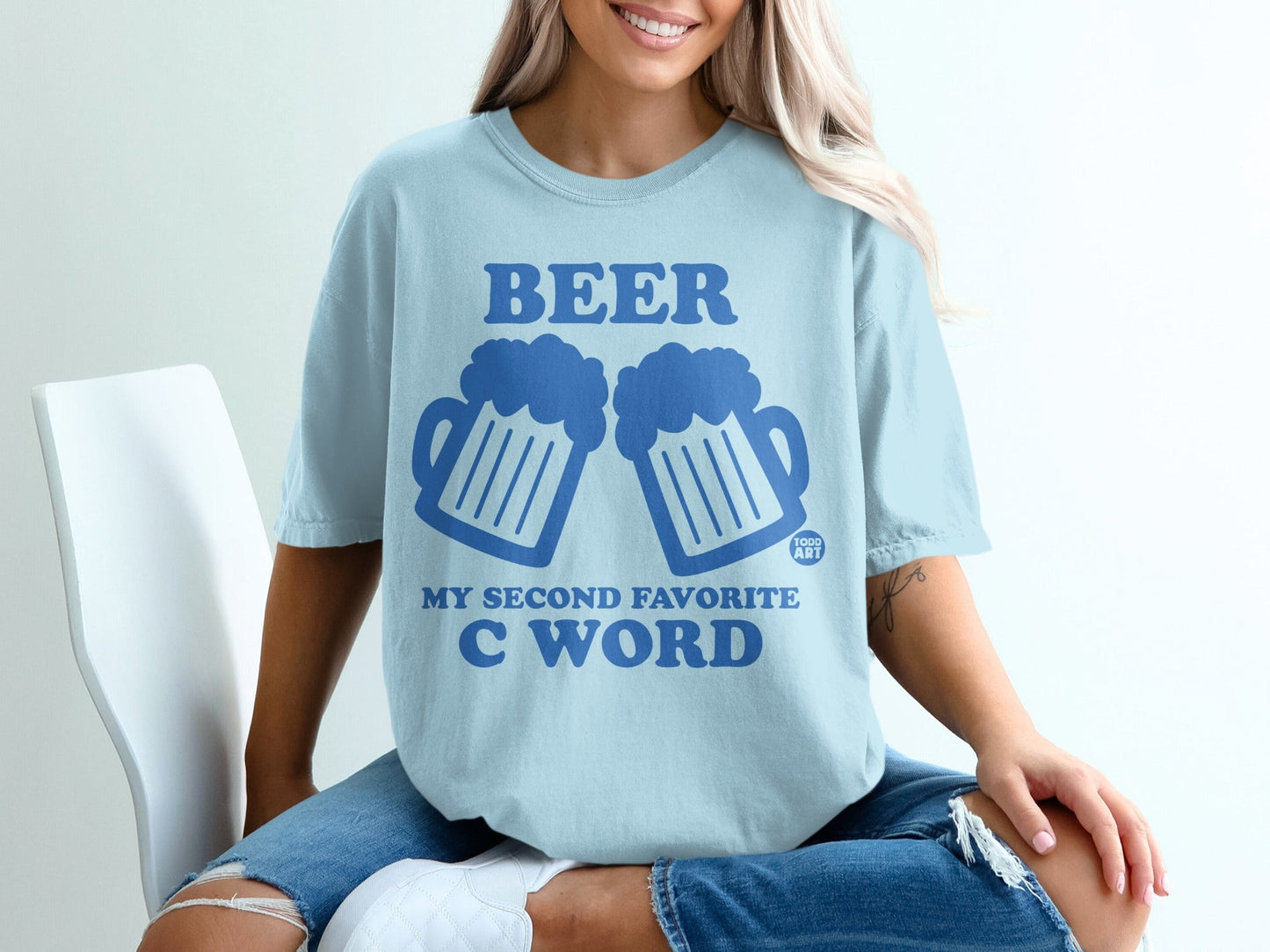 Beer My Second Favorite C Word Graphic T-shirt
