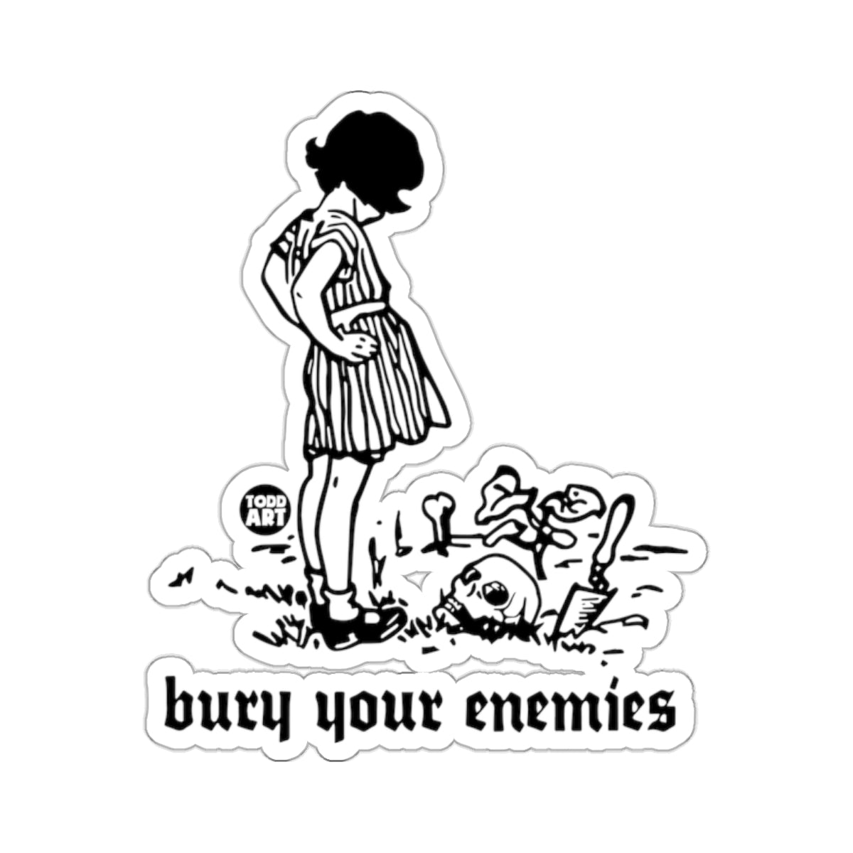 Todd Art girl skull grave bury your enemies product type