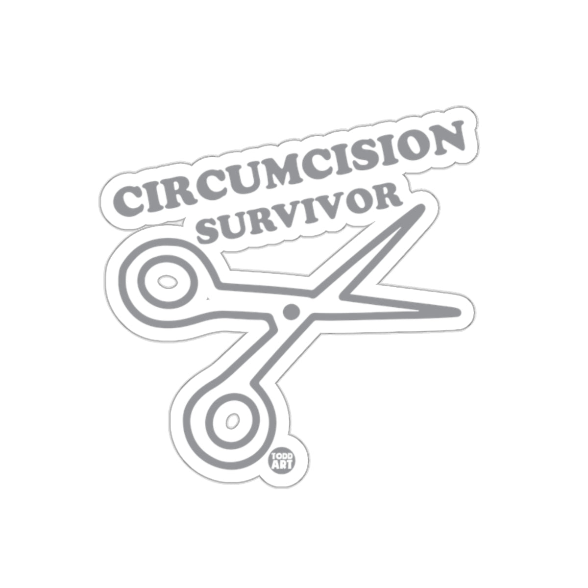 Circumcision Survivor Sticker Funny Decal for Laptops
