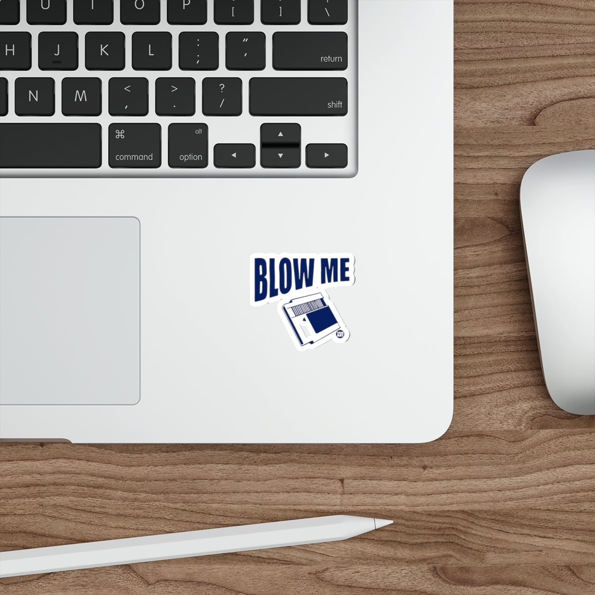 Blow Me Retro Floppy Disk Laptop Sticker Vintage Design