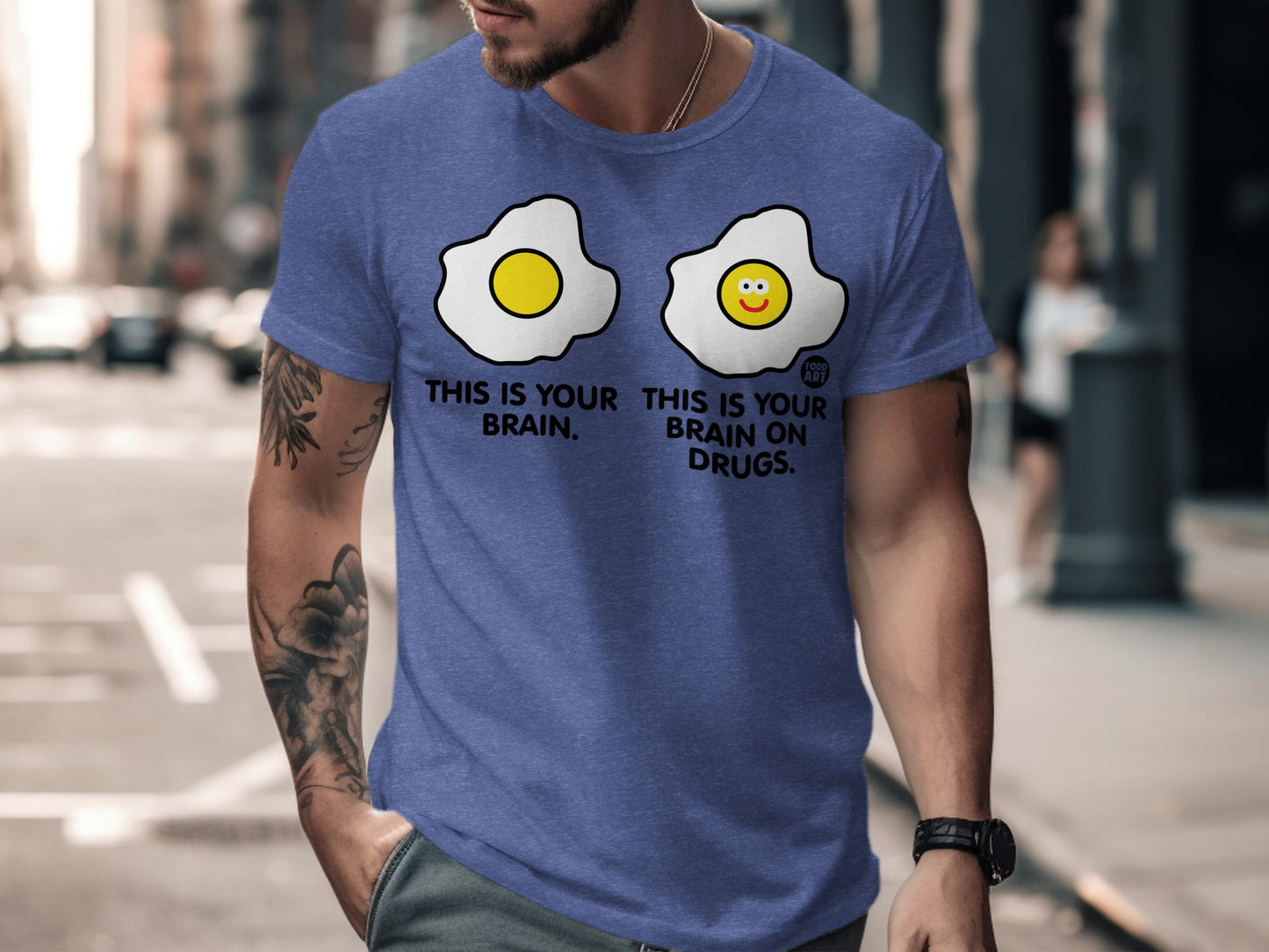 Funny Brain on Drugs Graphic T-shirt product