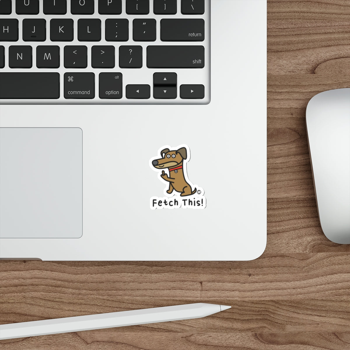 Fetch This Dog Cartoon Sticker for Laptops or Notebooks