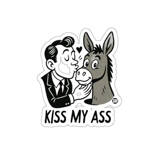 Kiss My Ass Funny Graphic Sticker for Laptops and Notebooks