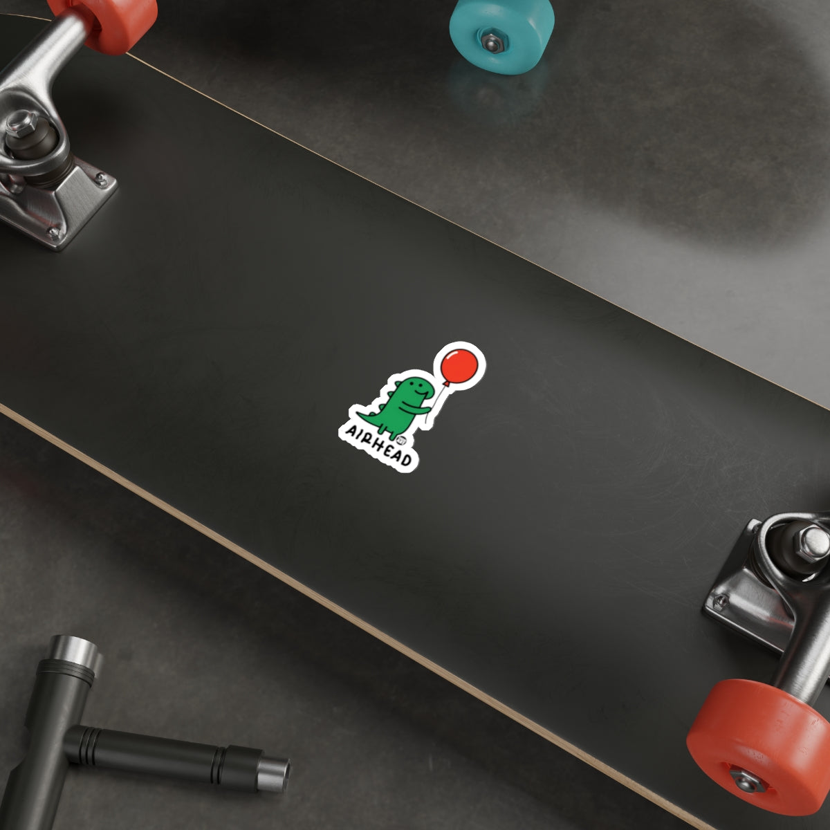Funny Dinosaur Airhead with Balloon Skateboard Deck