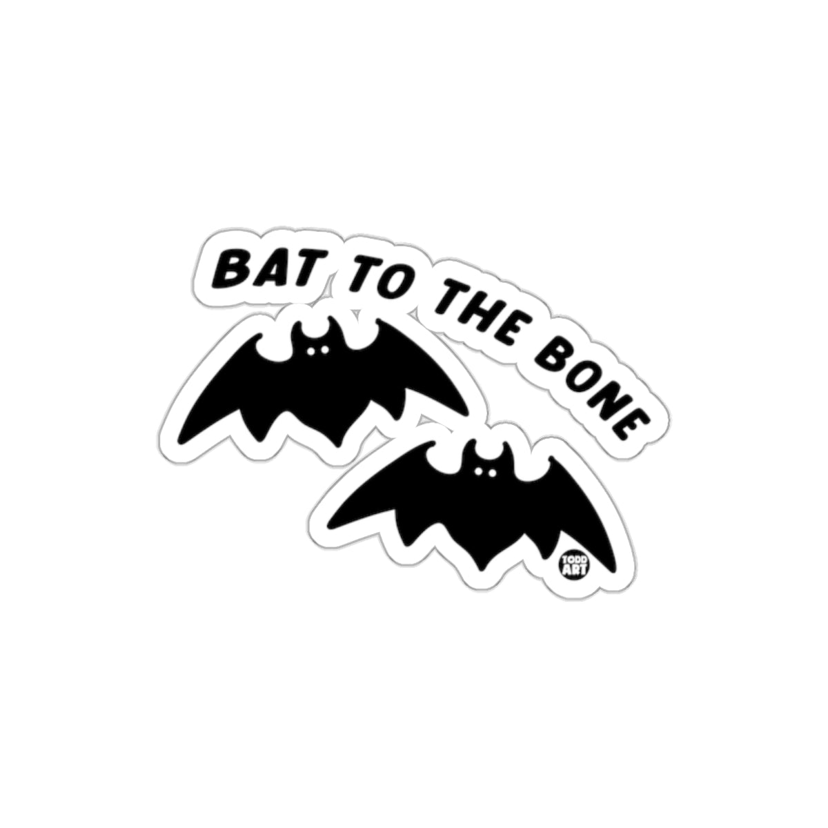 Bat to the Bone Sticker Fun Decal for Halloween