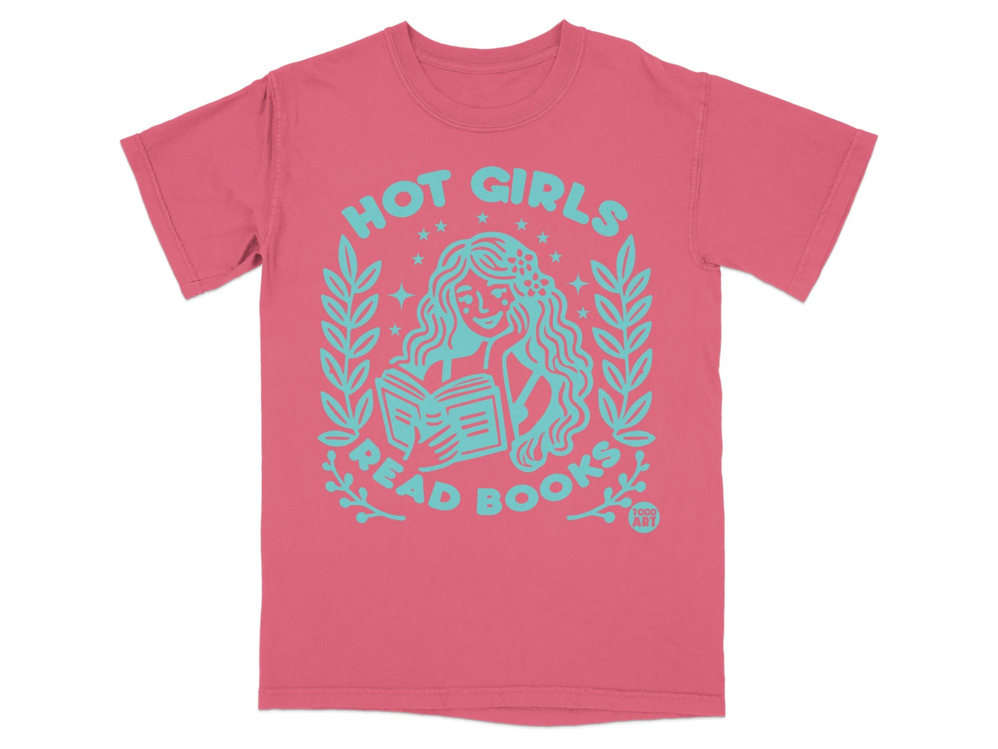 Hot Girls Read Books Graphic T-Shirt for Book Lovers