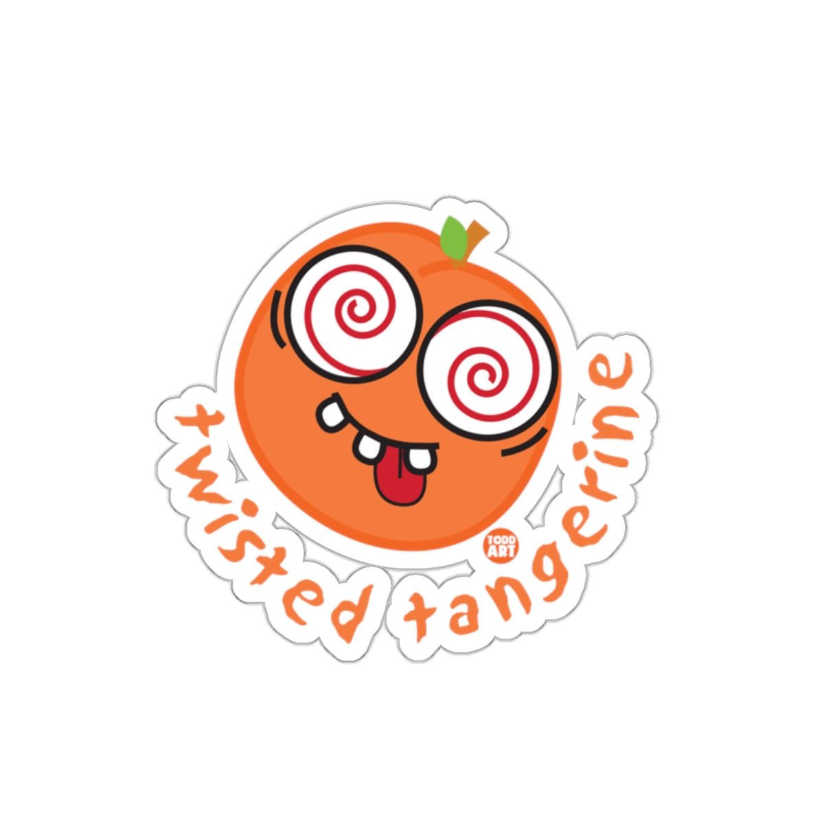 Twisted Tangerine Cartoon Character Sticker Product