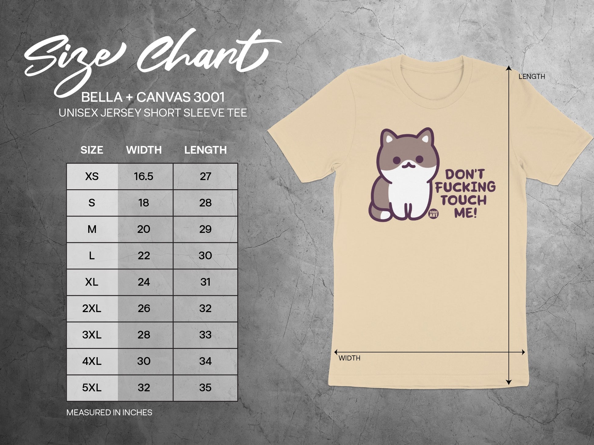 Don't Touch Me Cute Cat Graphic Short Sleeve Tee product