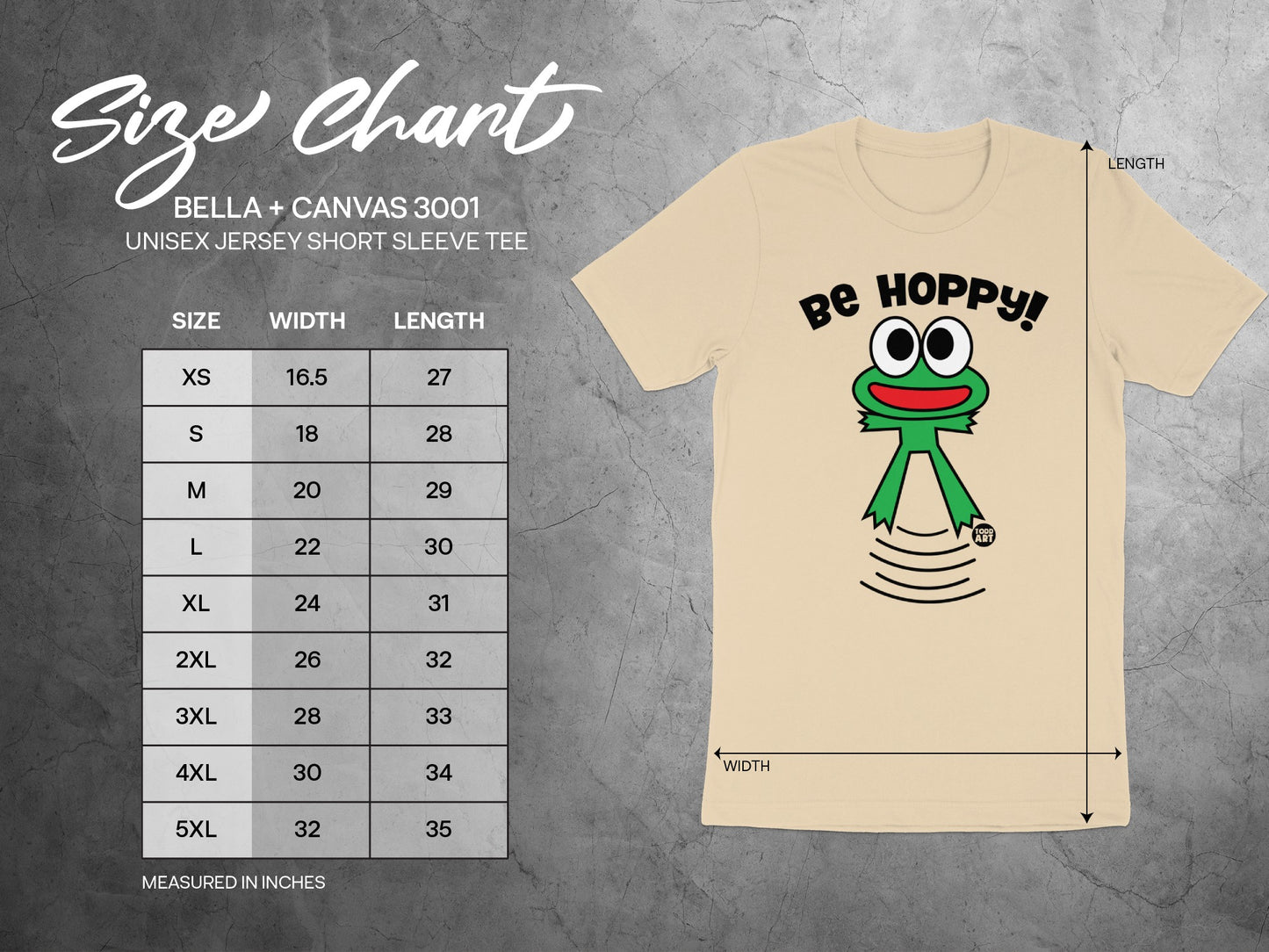 Be Hoppy Frog Design Unisex Jersey Short Sleeve Tee product