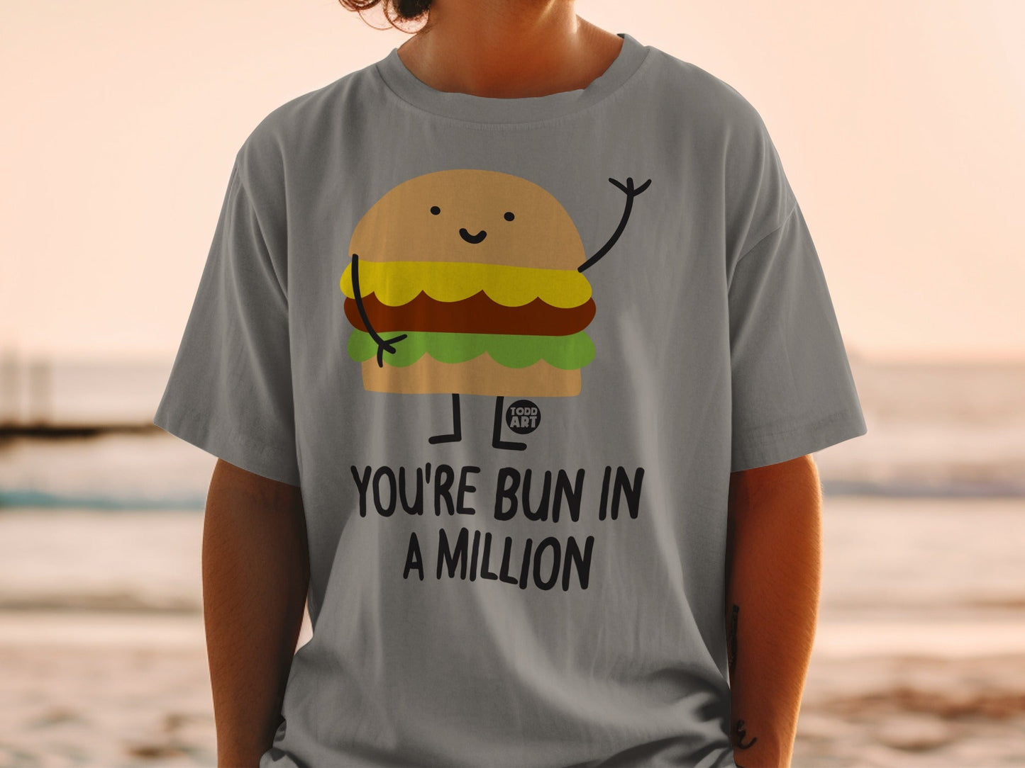 You're Bun In A Million Hamburger Graphic T-shirt