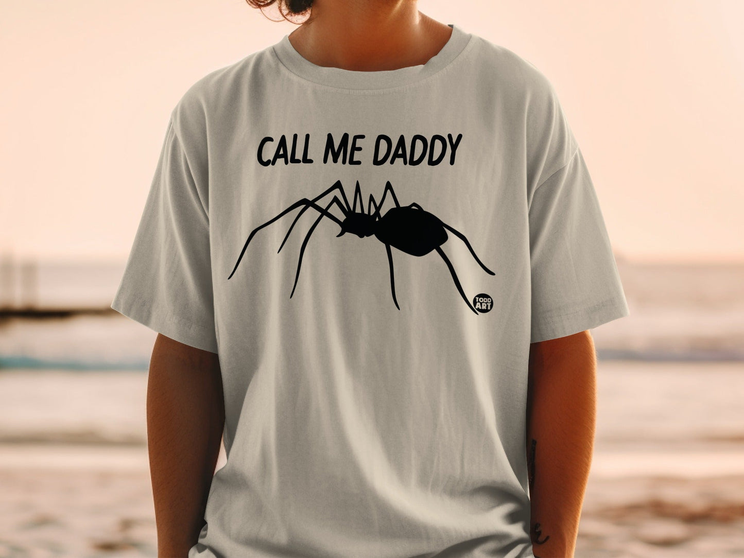 Call Me Daddy Spider Graphic Unisex Casual T-Shirt