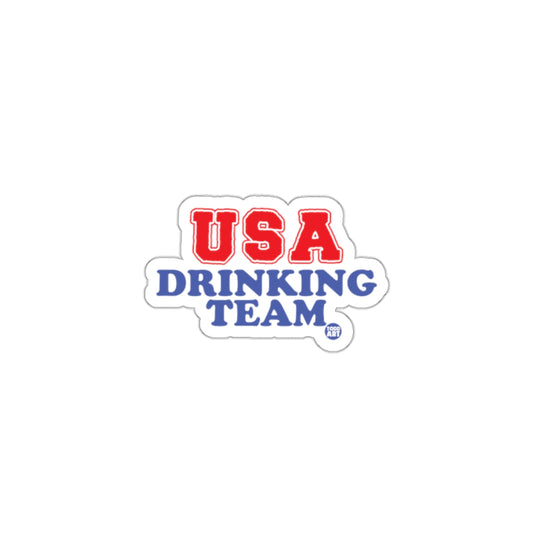 USA Drinking Team Sticker for Patriotic Enthusiasts