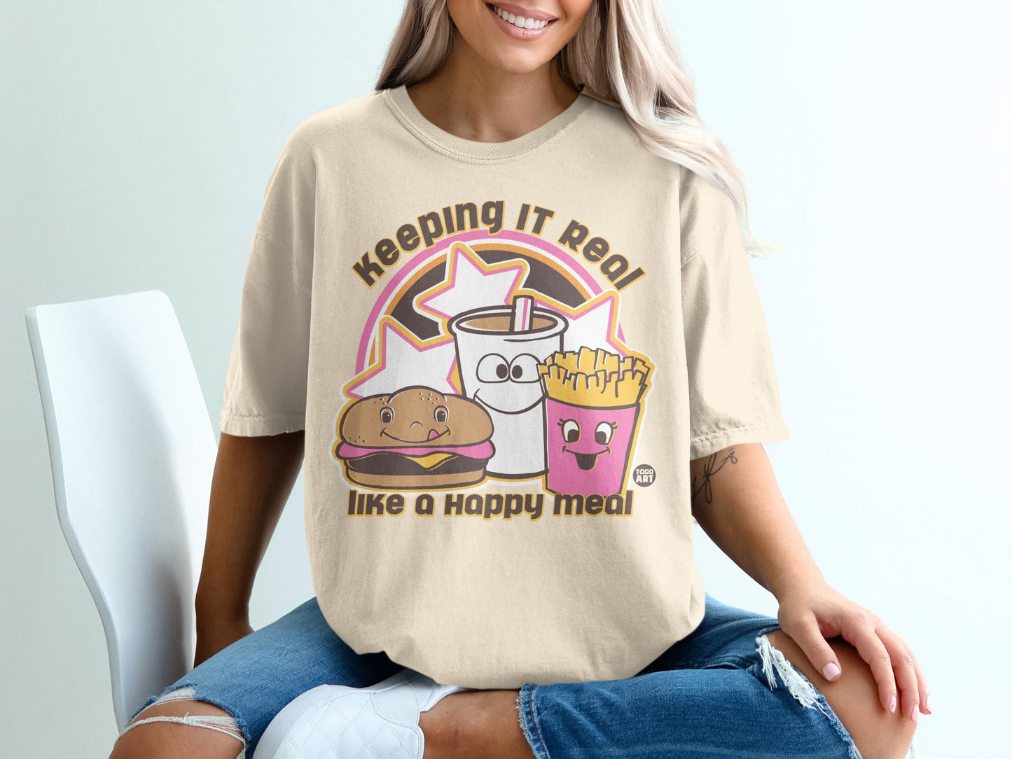 Keeping It Real Like a Happy Meal Graphic Tee