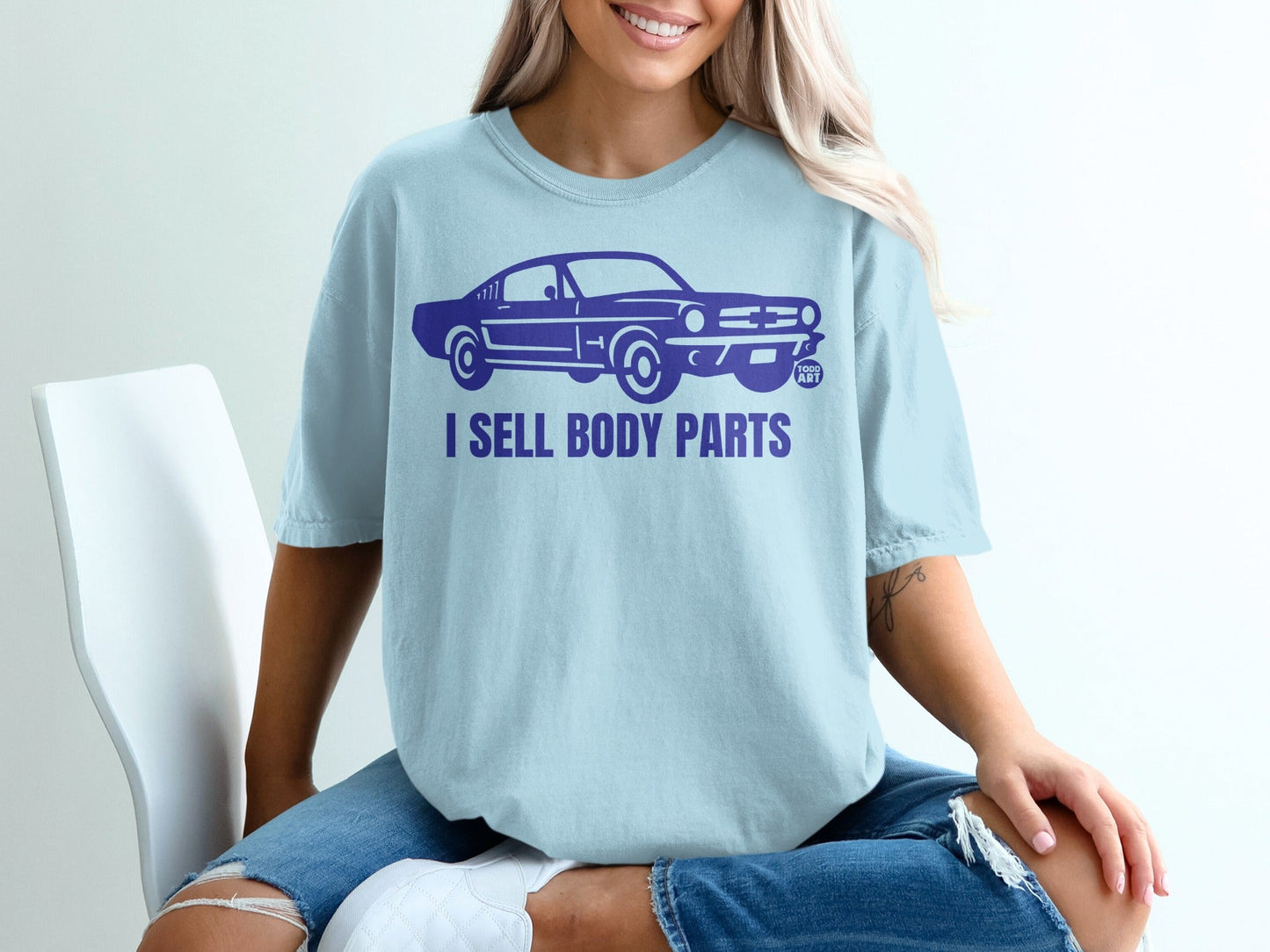 I Sell Body Parts Car Graphic Tee Shirt