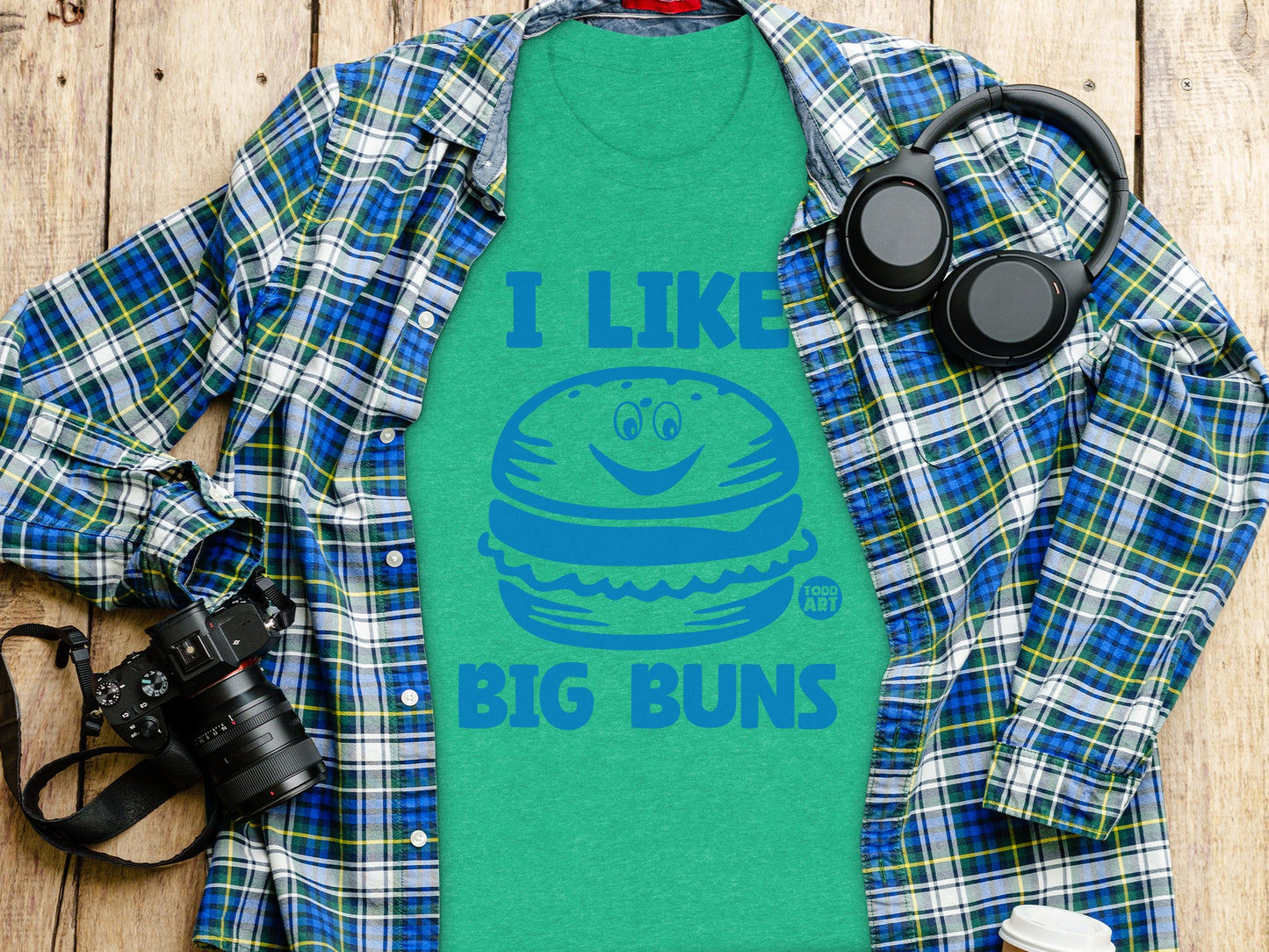 I Like Big Buns Graphic Tee Shirt Funny T-shirt