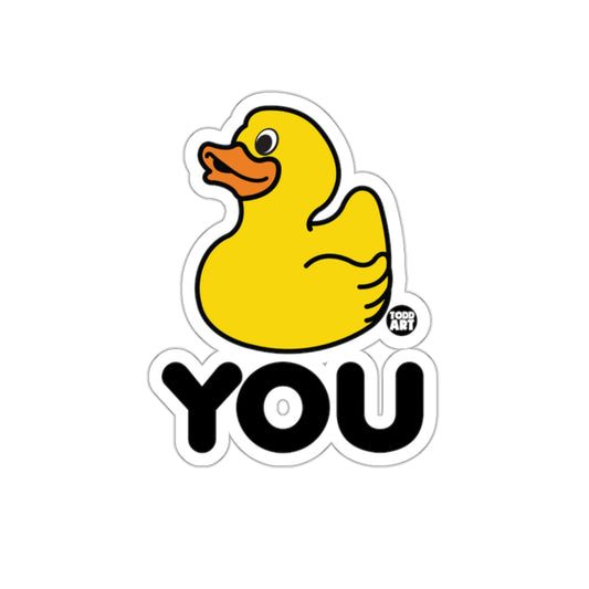 Duck You Funny Sticker for Water Bottles Laptops